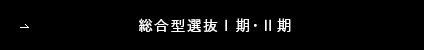 総合型選抜Ⅰ期･Ⅱ期〈体験授業型〉