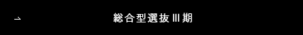 総合型選抜Ⅲ期〈実技試験型〉