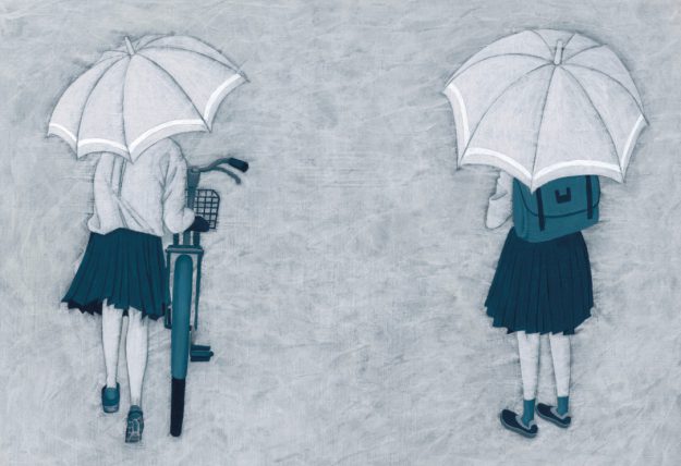 10/15～20卒業生冨田陽子さんが、ギャラリーハウスマヤ（東京）で作品展「傘とストライプ」を開催されます。0
