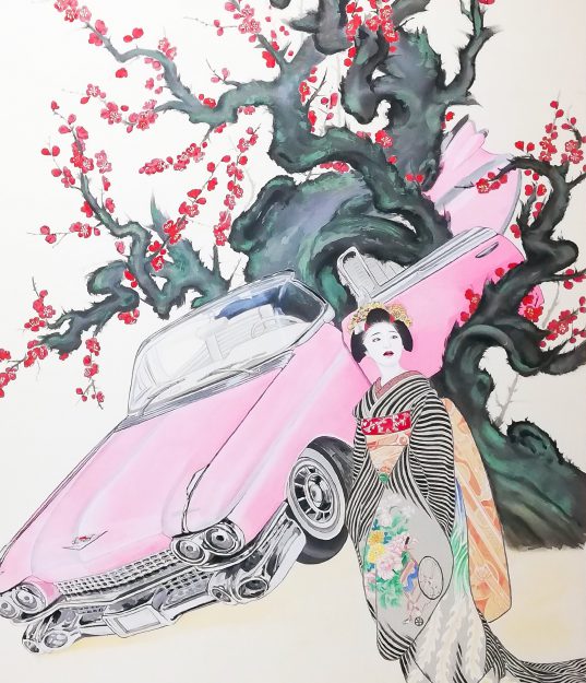1/29~2/8卒業生渡邊佳織さんが美術館「えき」KYOTOで開催中の「京都 日本画新展2021」に出品されています。2