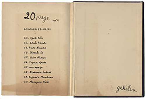 2/17～29卒業生藤原正和さんが、アートギャラリー・gekilin.が企画するグループ展「20 page　vol.2」に出品されています。0