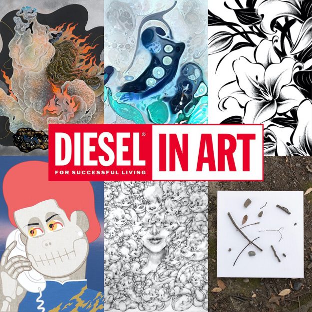 3/1～31 卒業生の青木京太郎さんが、阪急うめだ本店で開催の「DIESEL IN ART」に参加されます。0